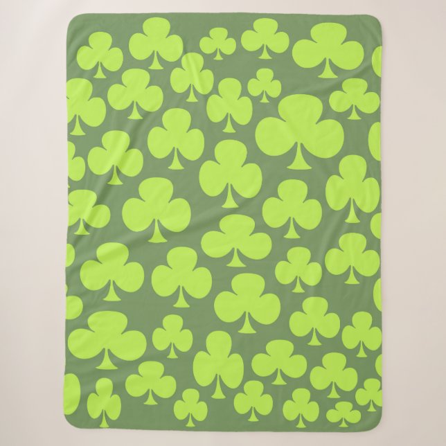 Clover Sherpa Blanket (Front)