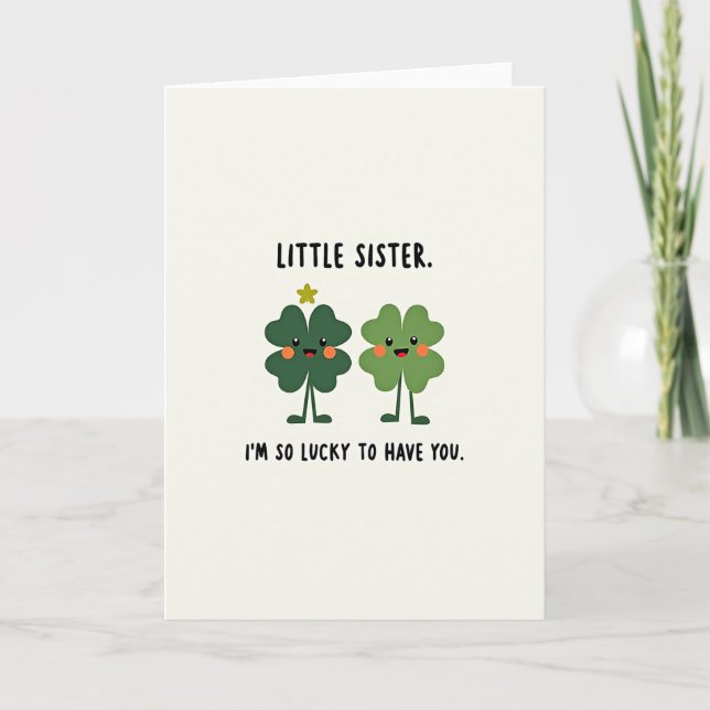 Clover Sisterhood Lucky Card (Front)