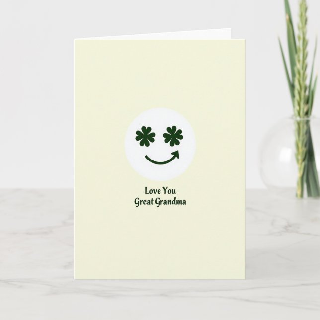 Clover Smile Great Grandma Card (Front)