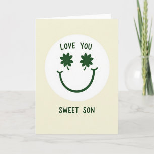 Clover Smile Love You Son Card