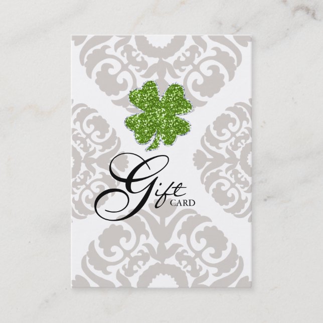 Clover St. Patty's Patricks Day Gift Certificate (Front)