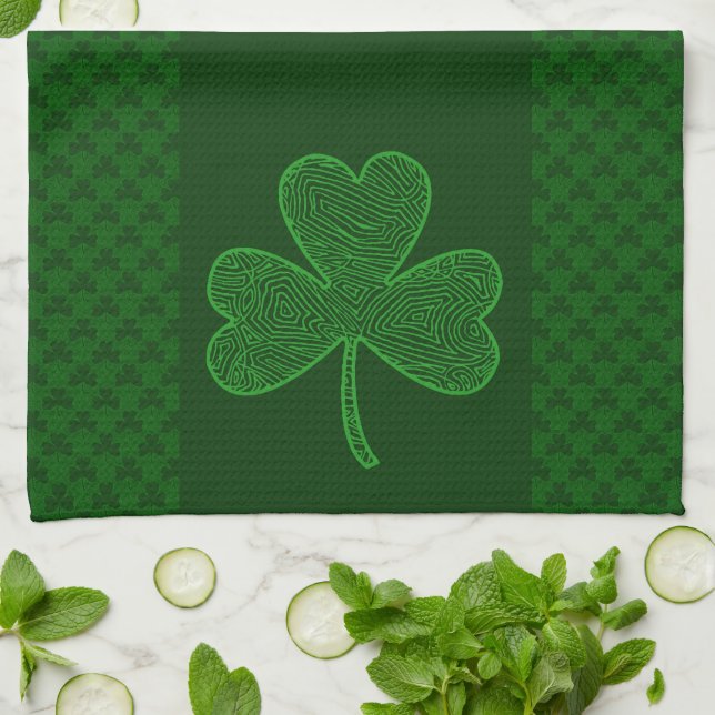 Clover Tea Towel (Folded)