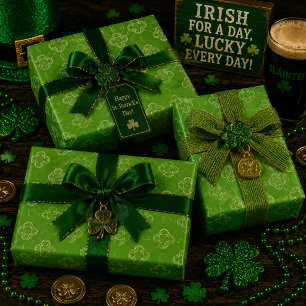 Clover Waltz Wrapping Paper Sheet
