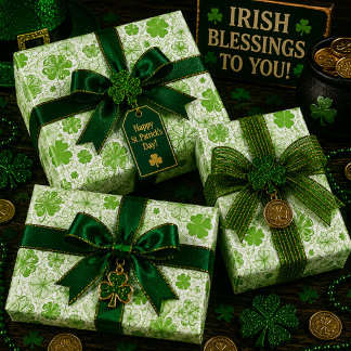 Cloverlight Waltz Wrapping Paper Sheet