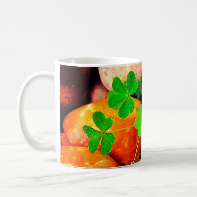 Clovers and Rocks Coffee Mug (Left)