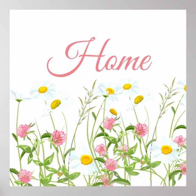 Clovers & Daisies Poster (Front)