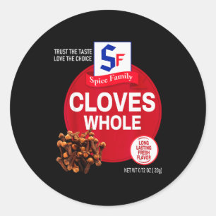 Cloves Whole Halloween Sce Costume Group Matching  Classic Round Sticker