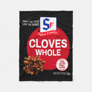 Cloves Whole Halloween Sce Costume Group Matching  Fleece Blanket