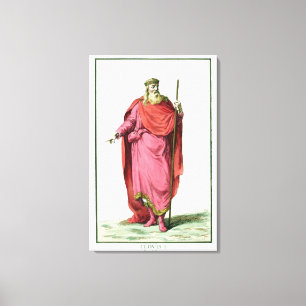 Clovis I (481-511) King of the Salian Franks from Canvas Print