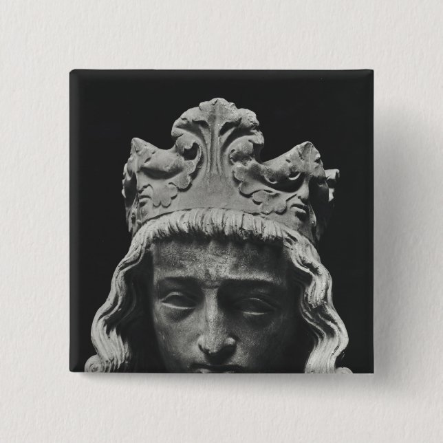 Clovis II , Merovingian Frankish 15 Cm Square Badge (Front)