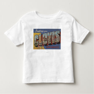 Clovis, New Mexico - Large Letter Scenes Toddler T-Shirt