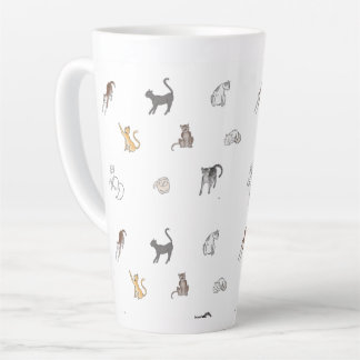 clowder of cats in white coffee mug