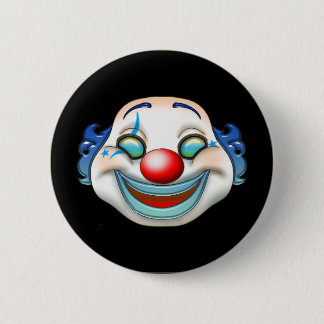 clown 6 cm round badge