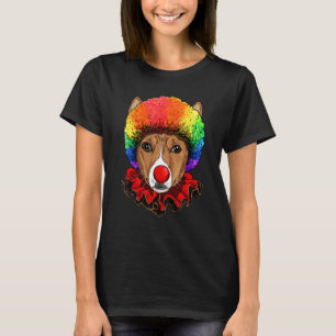 Clown African Basenji Carnival Circus Staff Pet Do T-Shirt