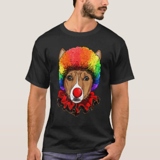 Clown African Basenji Carnival Circus Staff Pet Do T-Shirt