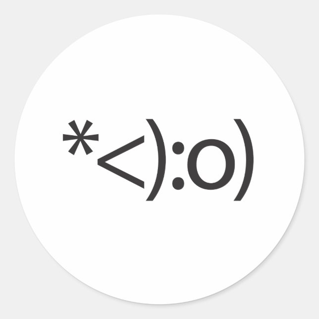 clown.ai classic round sticker (Front)