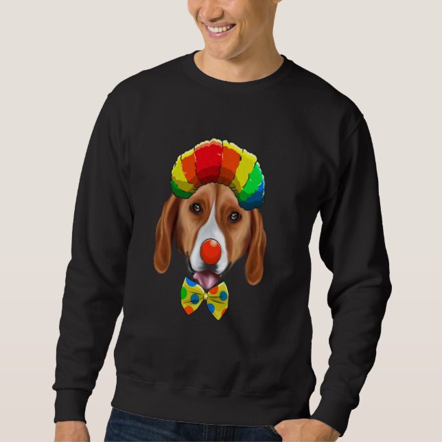 Clown American Foxhound Circus Dog Sweatshirt (Front)