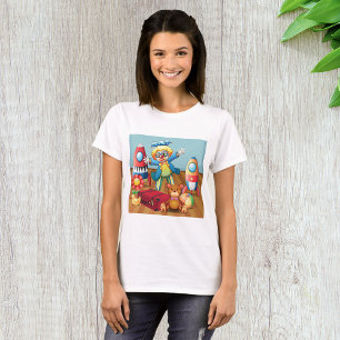 Clown And Toys Womens T-Shirt