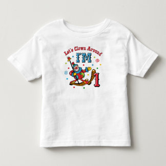 Clown Around 1st Birthday Toddler T-Shirt