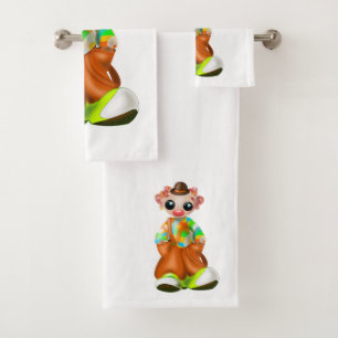 Clown Bath Towels Circus - Customisable