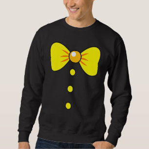 Clown Big Bow Tie Tacky Clown Outfit For Halloween Sweatshirt