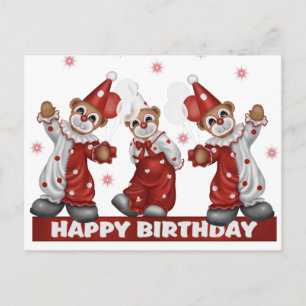 Clown Birthday Postcard