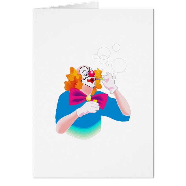 clown blowing bubbles (Front)