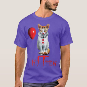 Clown Cat Kitten Halloween  T-Shirt