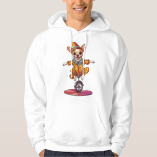 Clown Chihuahua � Funny Circus Dog Hoodie