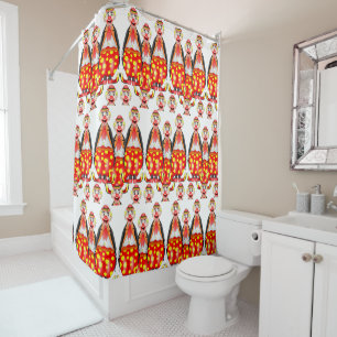 Clown children's shower curtain