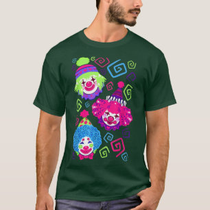 Clown Circus Carnival Costume Birthday Theme Kids  T-Shirt