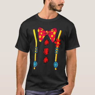 Clown Circus Costume Happy Halloween Safety T-Shirt