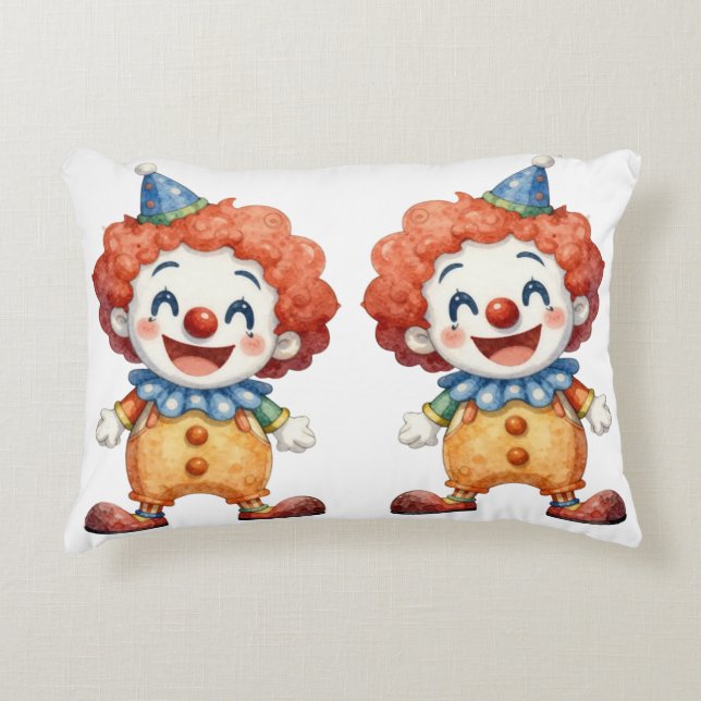 Clown Circus Humour Decorative Cushion (Front)