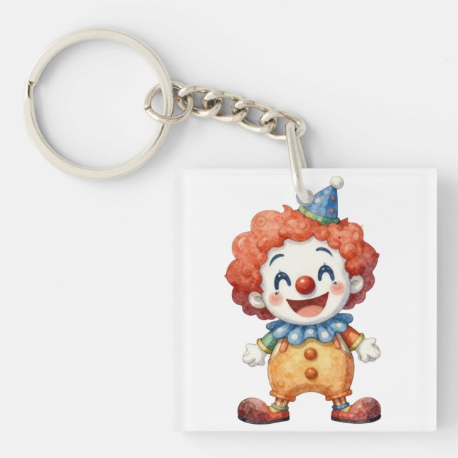 Clown Circus Humour Key Ring (Front)
