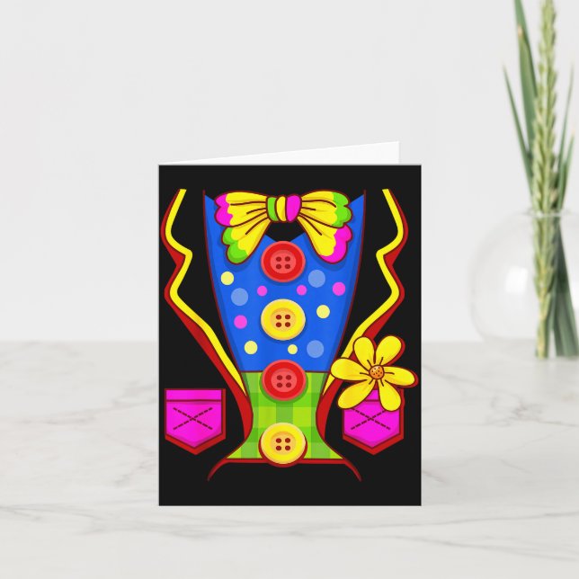 Clown Costume Circus  Card (Front)