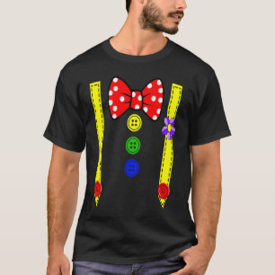 Clown Costume Group Costumes Carnival with Braces T-Shirt