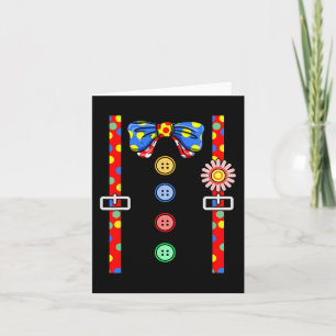 Clown Costume Halloween Card