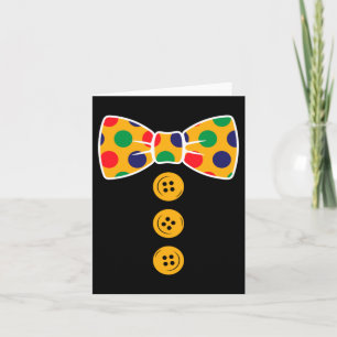 Clown Costume Halloween Funny Circus Clown Gift Card