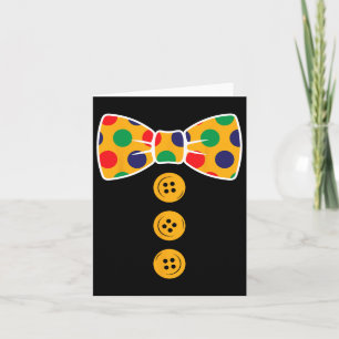 Clown Costume Halloween Funny Circus Clown Gift Th Card