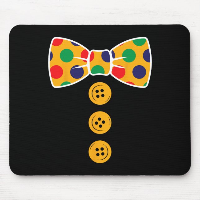 Clown Costume Halloween Funny Circus Clown Gift Th Mouse Pad (Front)