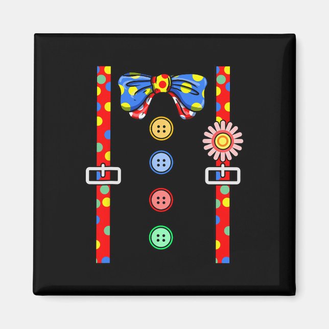 Clown Costume Halloween  Magnet (Front)