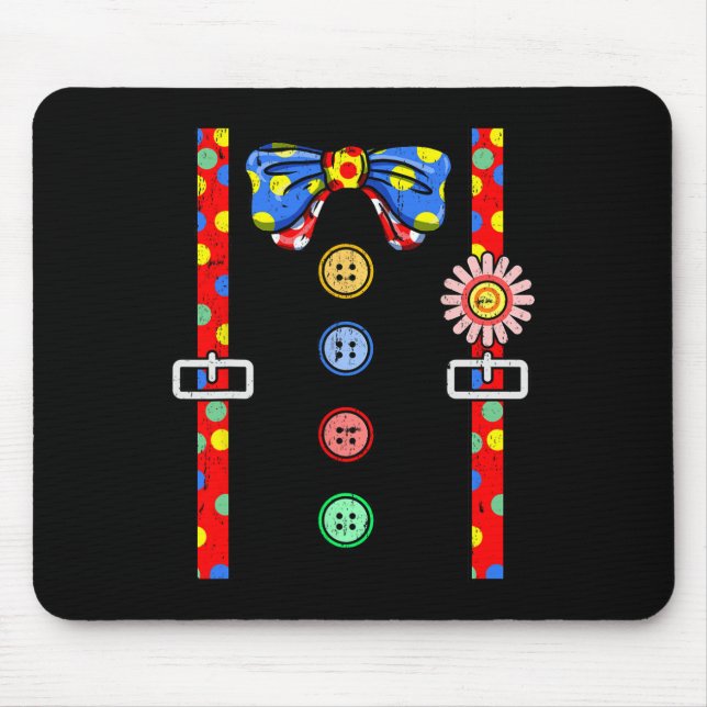 Clown Costume Halloween Vintage  Mouse Pad (Front)