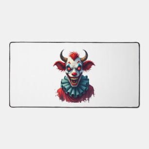 Clown Cow of Terror Desk Mat