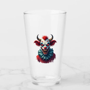 Clown Cow of Terror Glass
