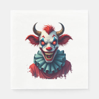Clown Cow of Terror Napkin