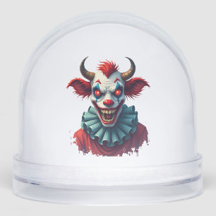 Clown Cow of Terror Snowglobe