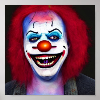 Clown Creepy Crazy Poster