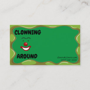 Clown Entertainers Logos Business Card