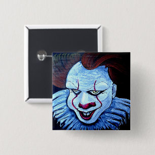 Clown:Evil 15 Cm Square Badge