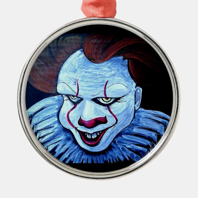 Clown:Evil Metal Tree Decoration (Front)